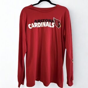 Arizona Cardinals Long Sleeve Tee Size Medium Junk Food NFL Red Shirt